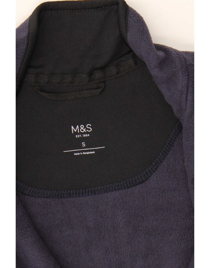 Мужская флисовая куртка Marks & Spencer UK 36, маленькая, темно-синяя