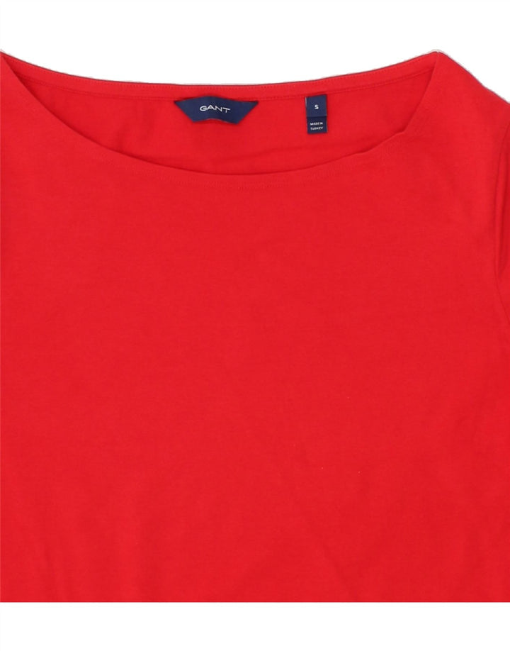 GANT Womens T-Shirt Top UK 10 Small Red Vintage Gant and Second-Hand Gant from Messina Hembry 