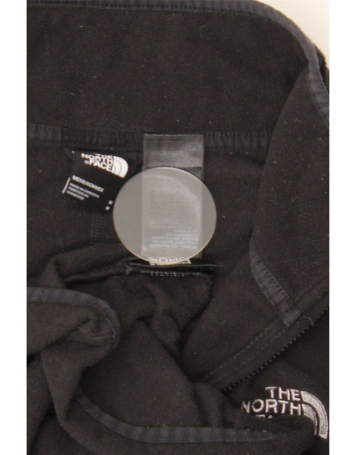 Мужской флисовый джемпер с воротником на молнии The North Face, средний черный, полиэстер