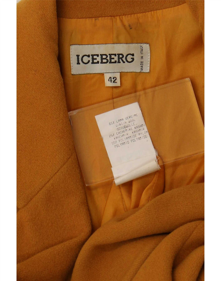 Женский пиджак Iceberg IT 42 Средний Желтый с анималистическим принтом