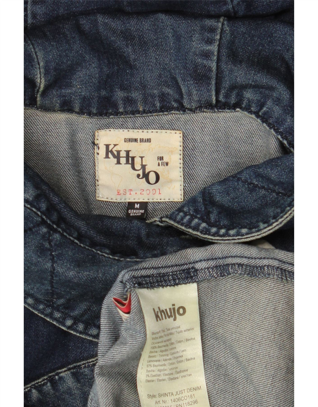 KHUJO Женский дафлкот с капюшоном UK 14 Средний Темно-Синий Хлопок