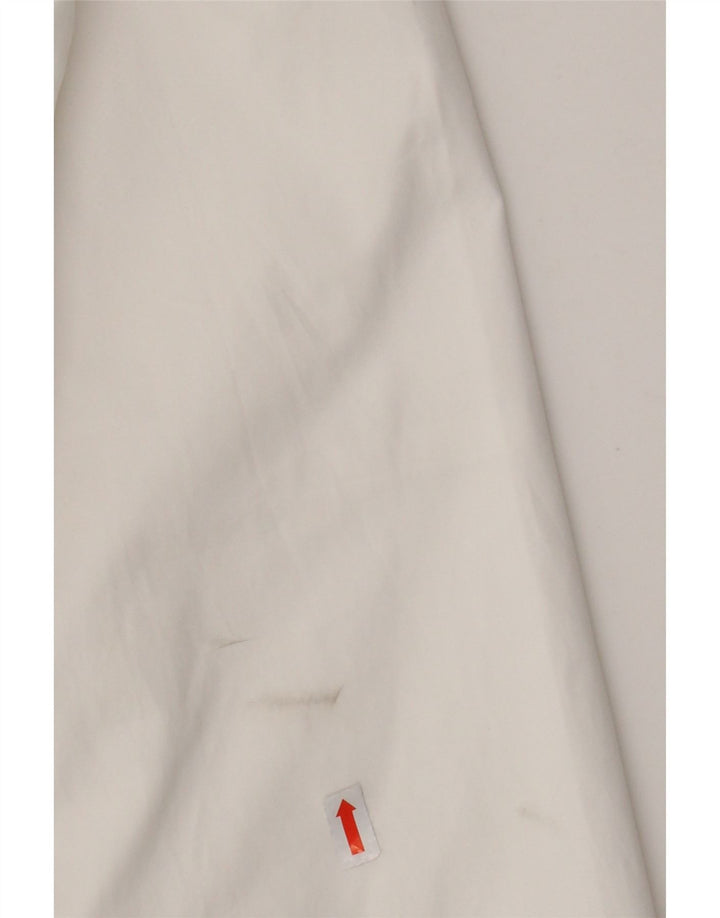 Мужская куртка-бомбер с капюшоном Nike UK 36, маленькая белая из полиэстера с цветными блоками