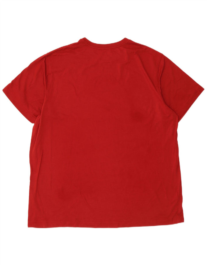 Мужская футболка EDDIE BAUER 2XL, красный хлопок