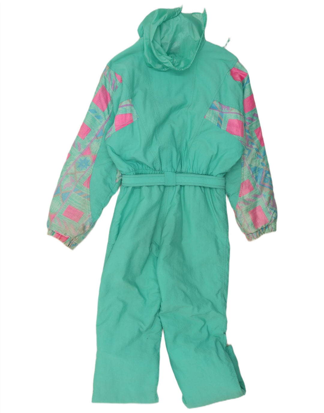 Мужской лыжный комбинезон C.KEER с капюшоном, большой, бирюзовый, с геометрическим рисунком