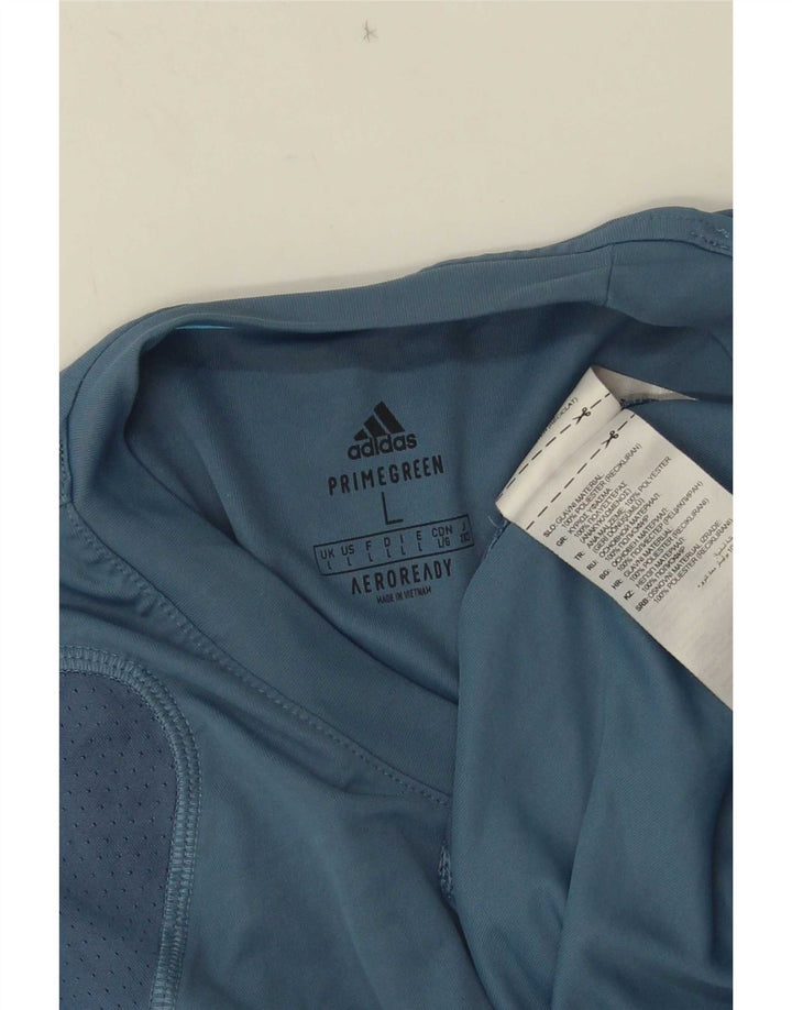 Мужская футболка Adidas Aeroready, большой синий полиэстер