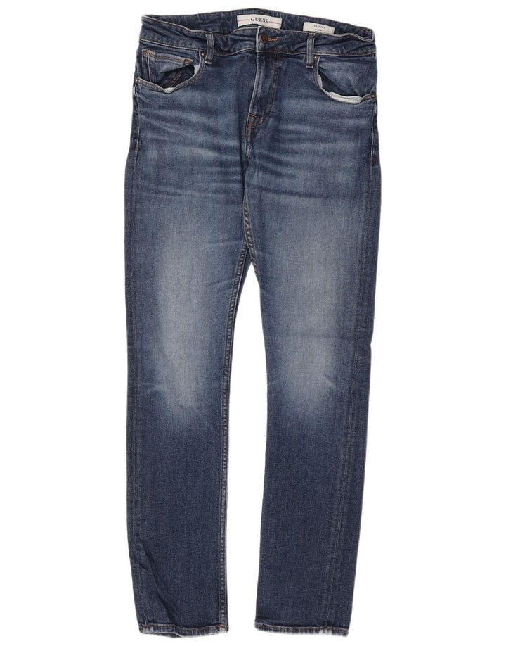 Женские джинсы скинни GUESS Miami W34 L31, синий хлопок