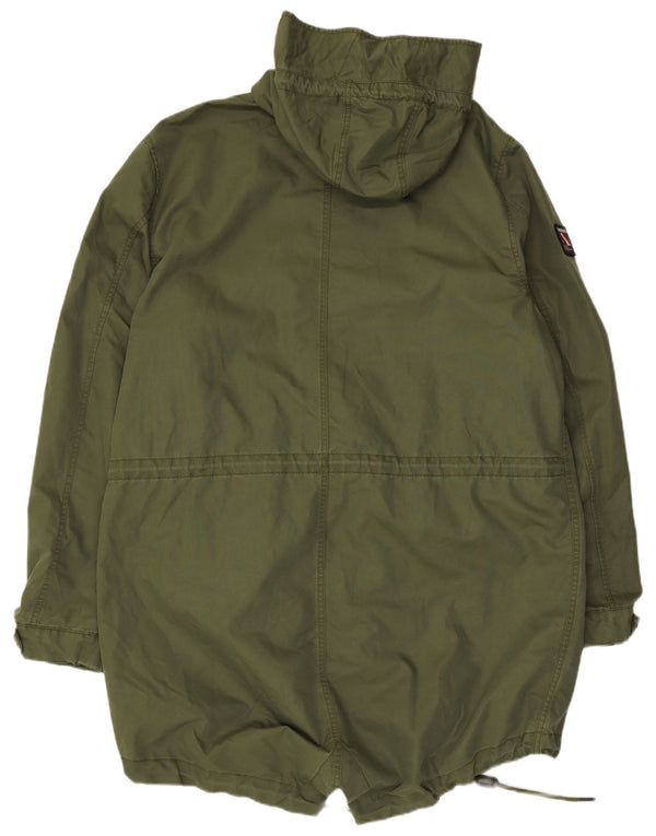 Мужская парка Superdry с капюшоном UK 44 2XL Хаки Хлопок
