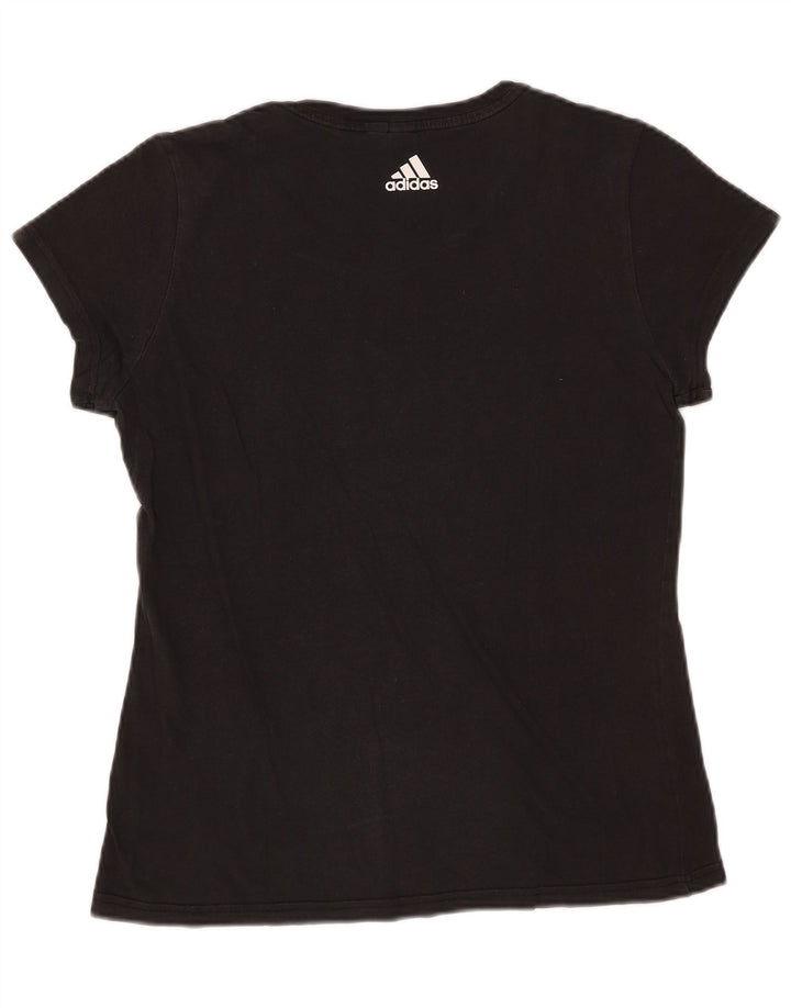 Женская футболка с рисунком Adidas Top UK 12, средний черный