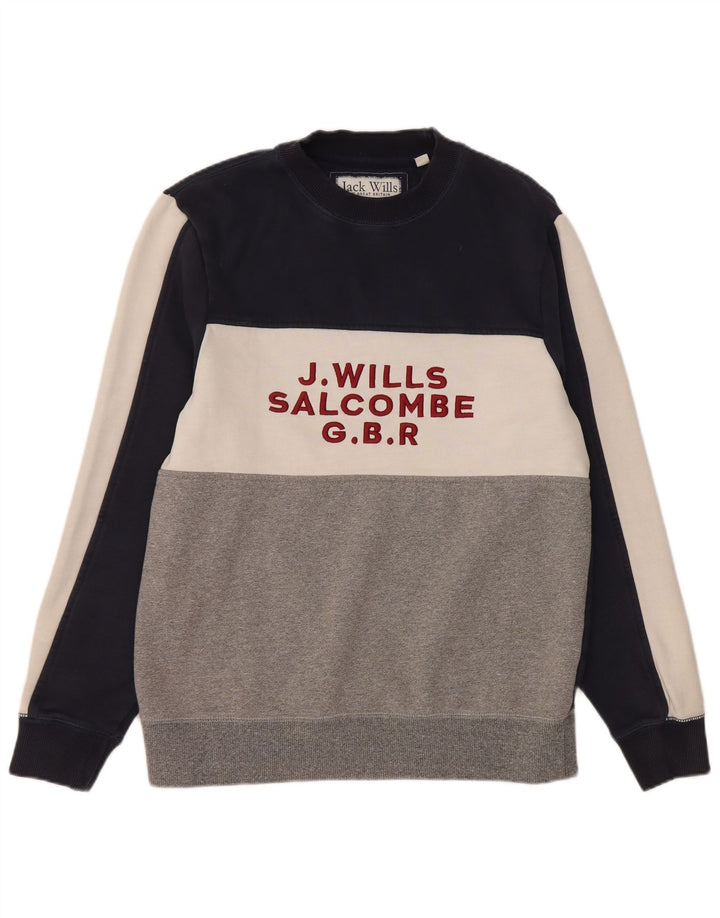 Мужской свитшот Jack Wills Salcombe, большой разноцветный цветной блок