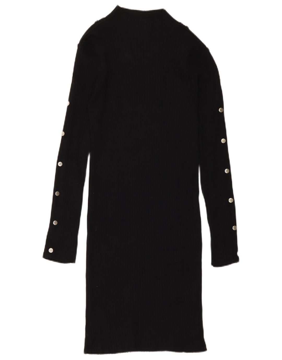 Женское платье-джемпер Zara UK 12, средний черный, вискоза