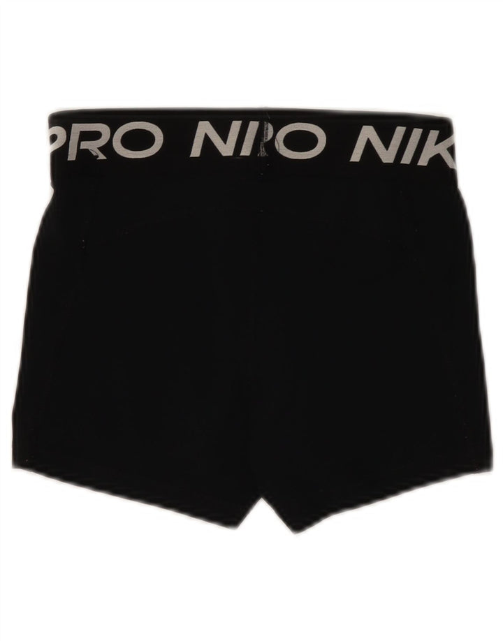 Женские спортивные шорты Nike Dri Fit с графическим рисунком UK 8, маленькие черные из полиэстера