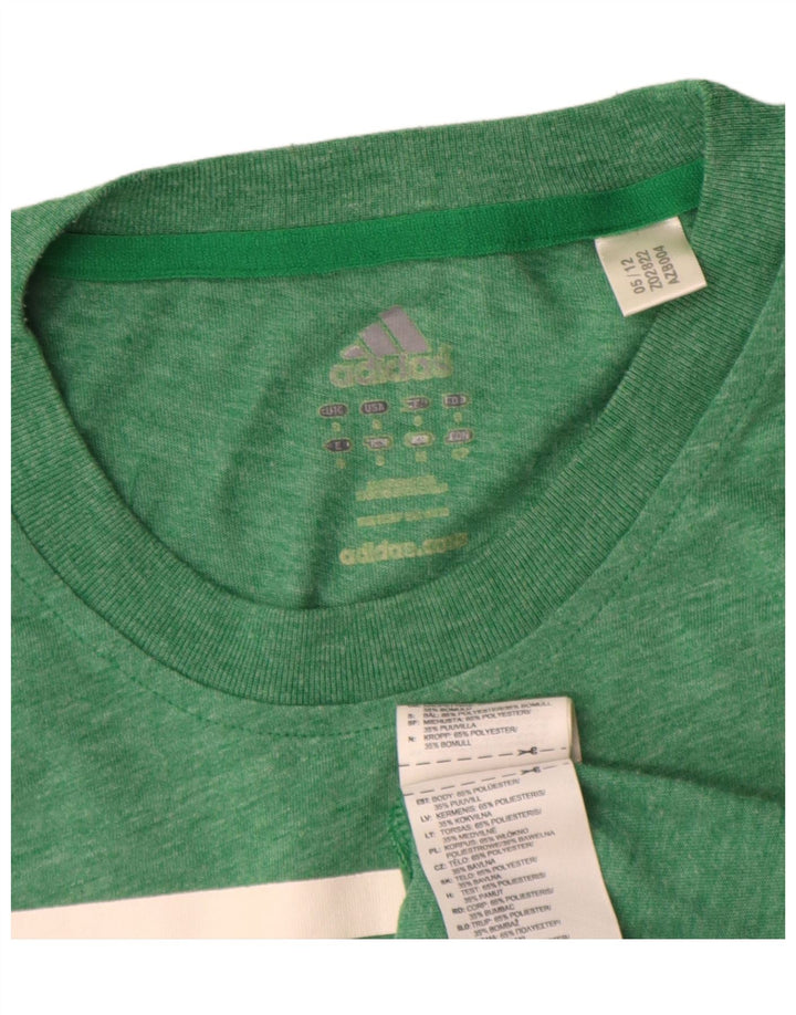 Мужская футболка Adidas Boston Celtics с рисунком, маленький зеленый полиэстер