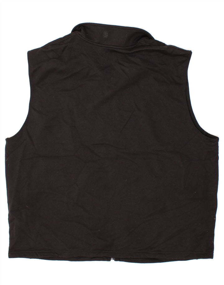 IZOD Mens Sleeveless Tracksuit Top Jacket 2XL Black Polyester Vintage Izod and Second-Hand Izod from Messina Hembry 