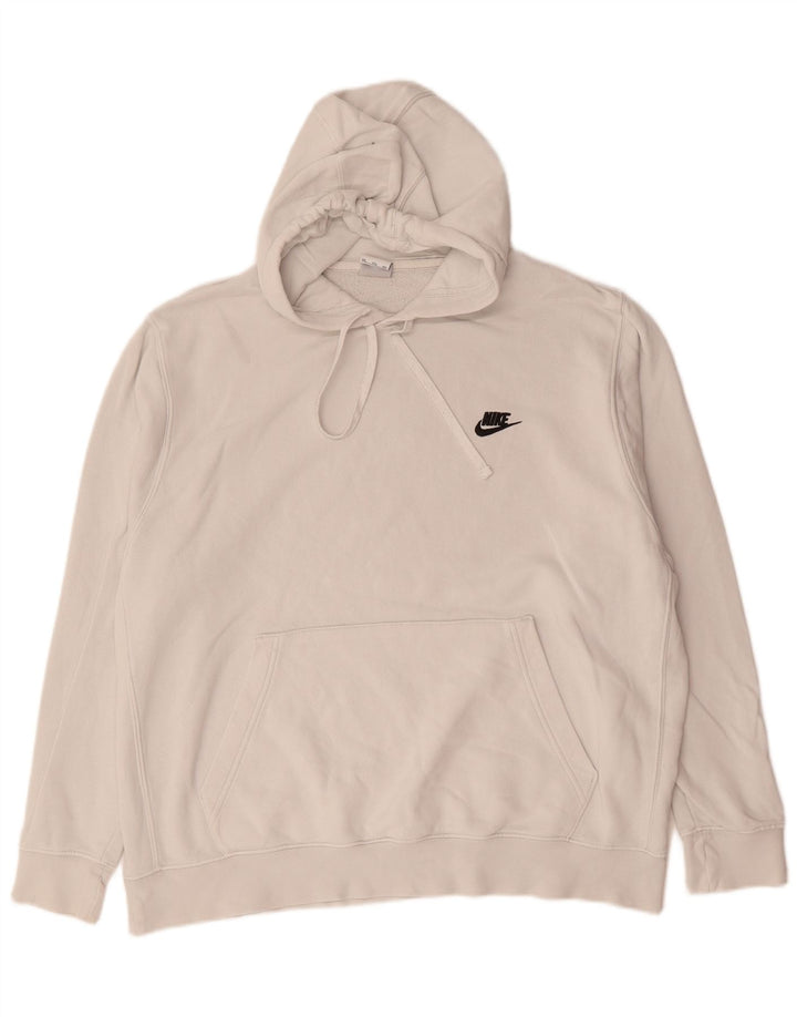 Мужской джемпер с капюшоном Nike 2XL, белый хлопок