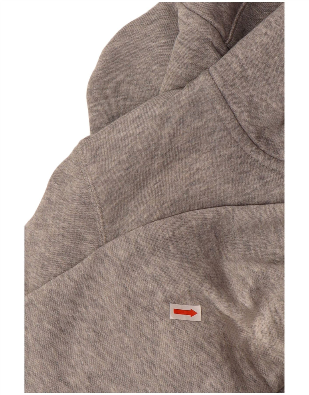 NIKE Mens Zip Hoodie Sweater Small Grey Cotton