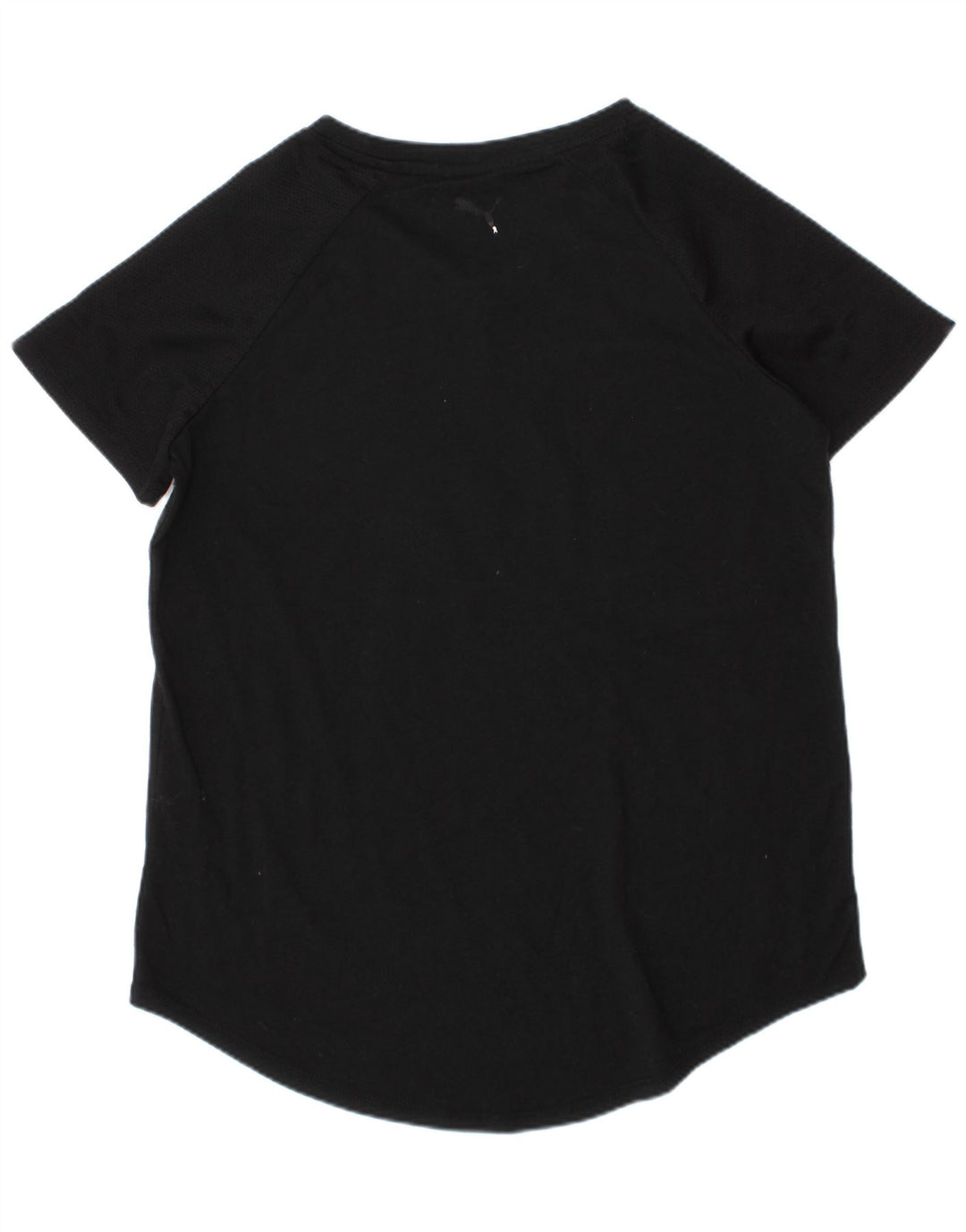 Футболка с рисунком Puma для девочек, топ 12–13 лет, большой черный полиэстер