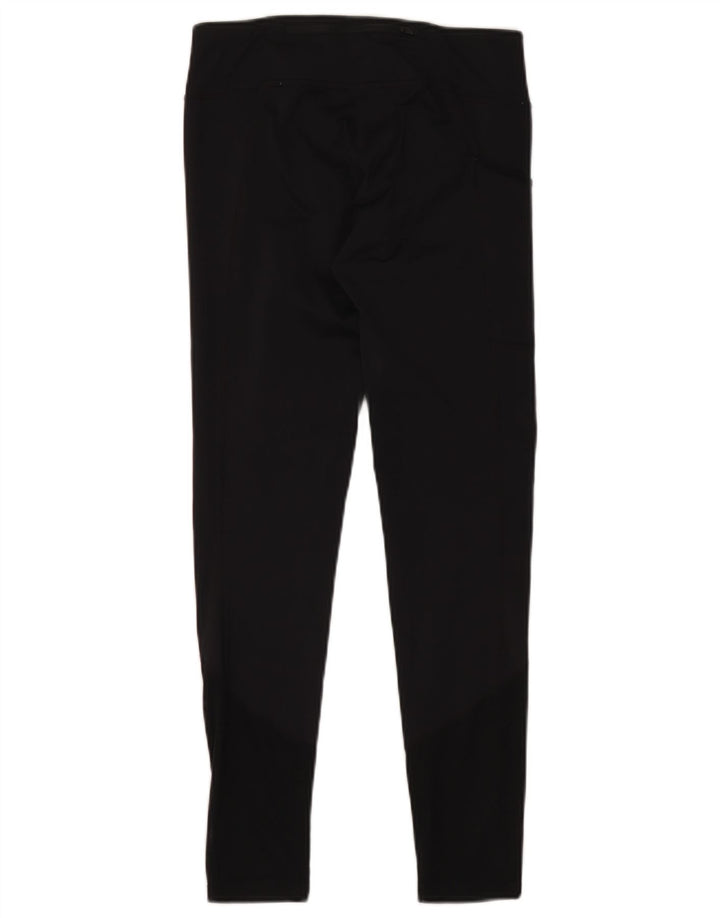 Женские леггинсы Nike Dri Fit UK 10, маленькие черные полиэстер