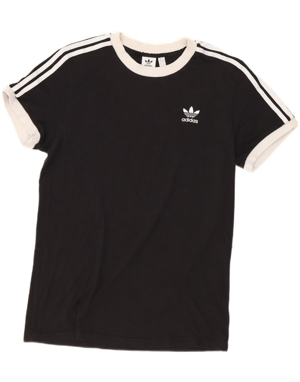 Женская футболка свободного кроя Adidas Top UK 8, маленькая черная