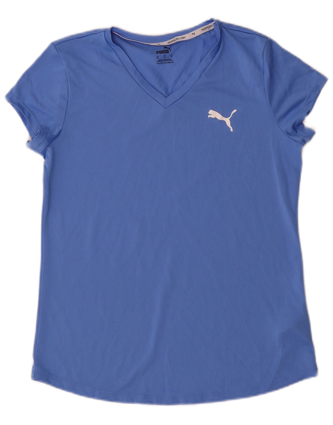 Женская футболка Puma Top UK 12, средний синий полиэстер