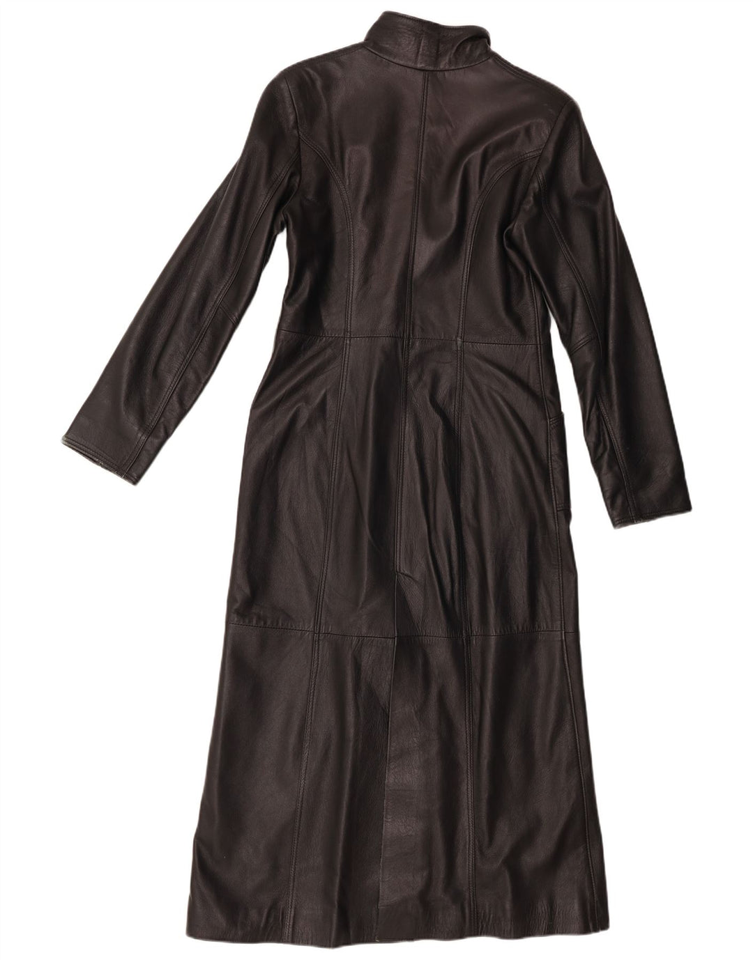 Женское кожаное пальто Wake UK 12, среднее черное кожаное