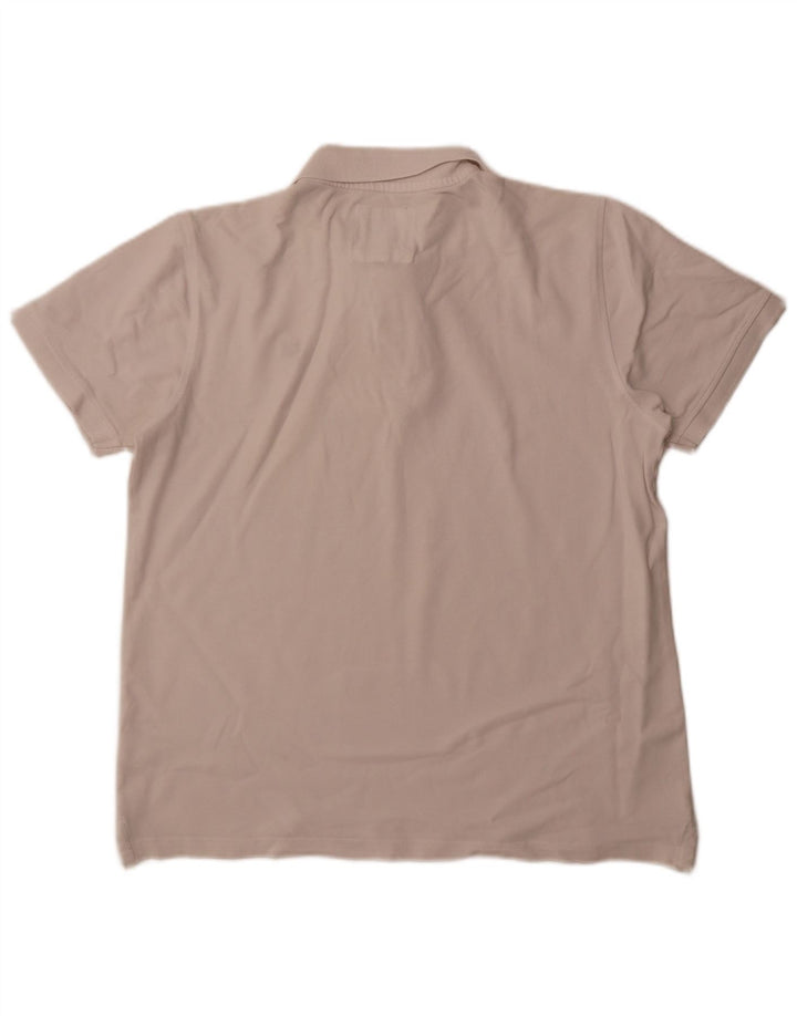 ОДЕЖДА ЭКИПАЖА Мужская рубашка-поло большого размера из хлопка белого цвета