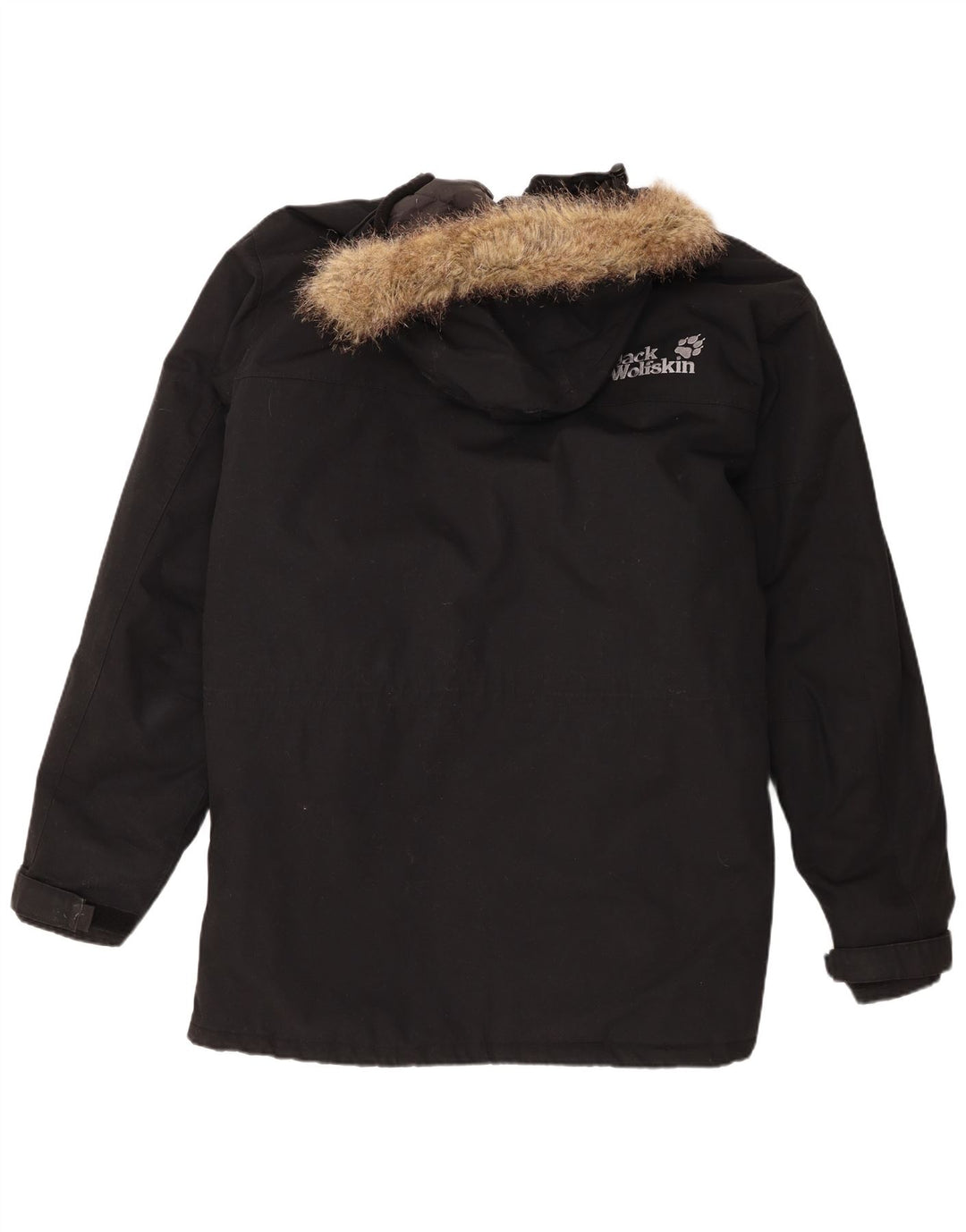 Мужская парка Jack Wolfskin с капюшоном UK 44 2XL, черный полиэстер