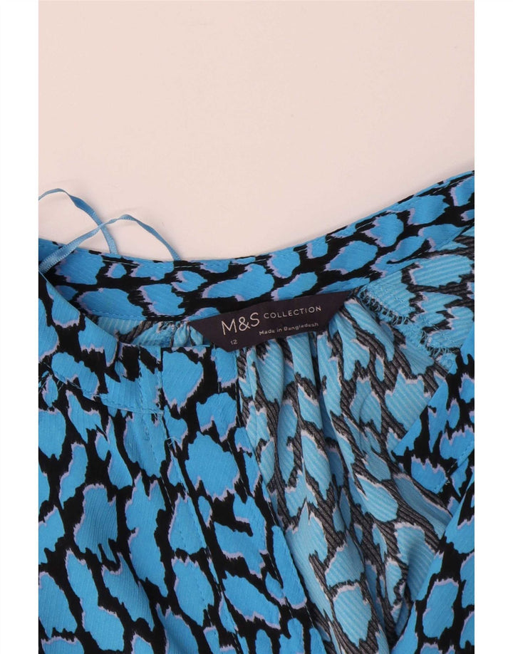 Женская блузка с длинным рукавом Marks & Spencer UK 12, средний синий