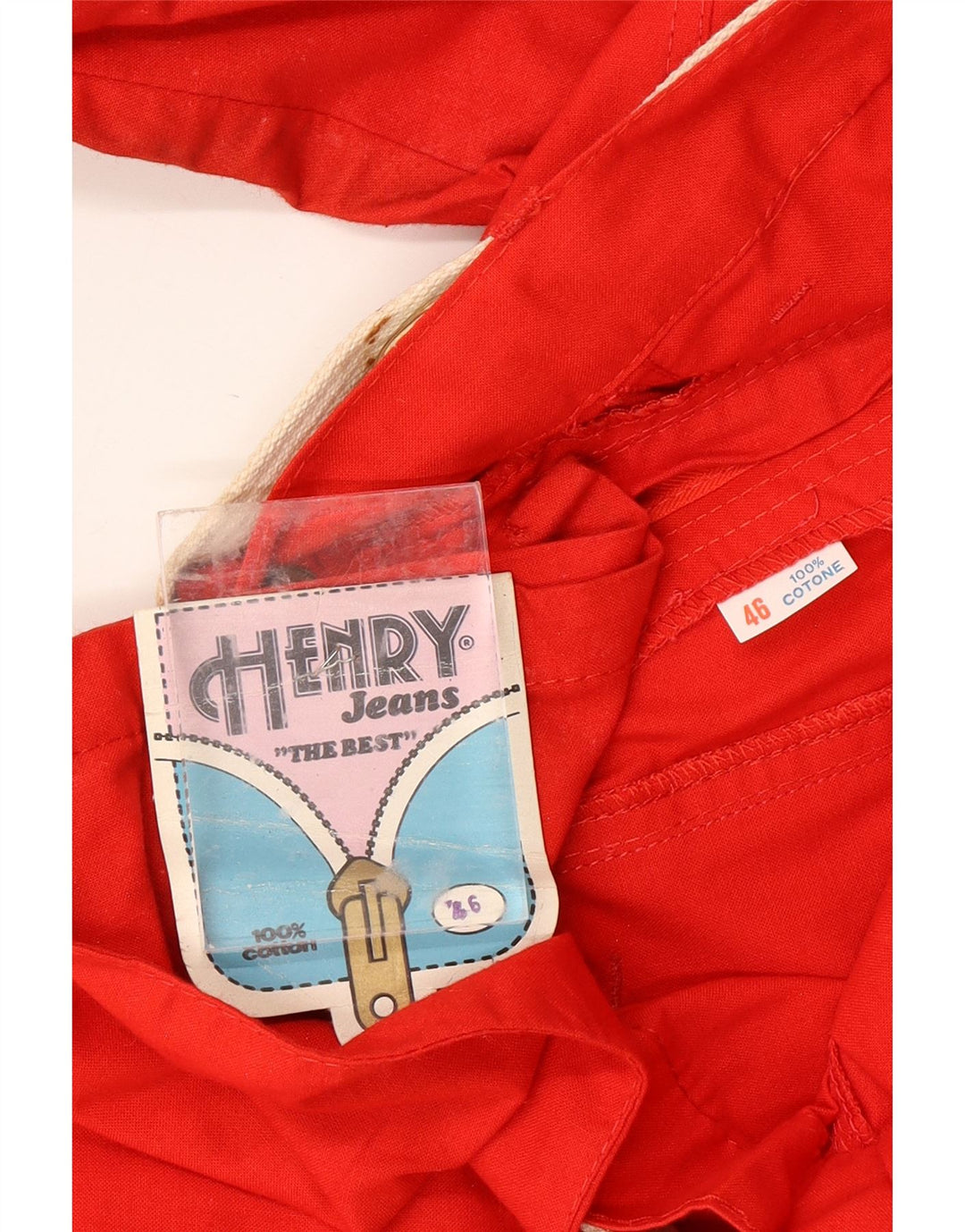 ВИНТАЖНЫЕ женские брюки карго с высокой талией IT 46, большие W28 L31, красный хлопок