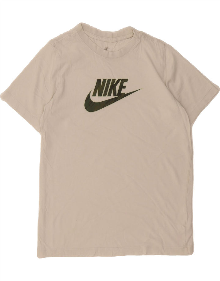 NIKE Mens Graphic T-Shirt Top Small White Cotton Vintage Nike and Second-Hand Nike from Messina Hembry 