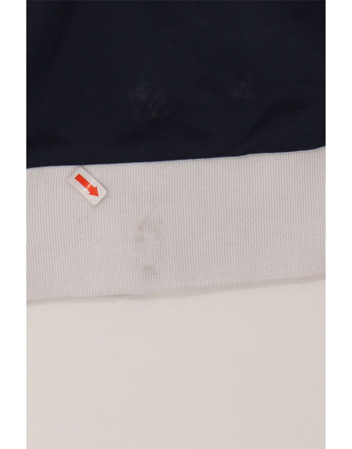 Мужской спортивный костюм ASICS, верхняя куртка, маленький темно-синий, полиэстер с цветными блоками