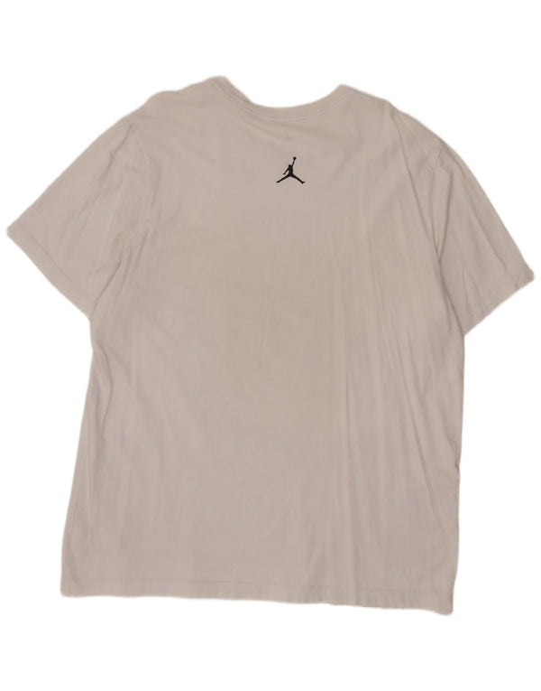 Мужская футболка с рисунком Jordan Top XL, белый хлопок