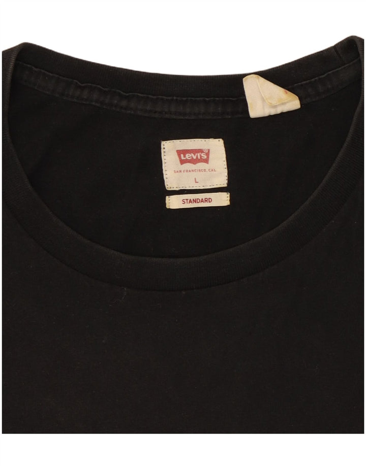 Мужская футболка Levi's Standard, большая черная