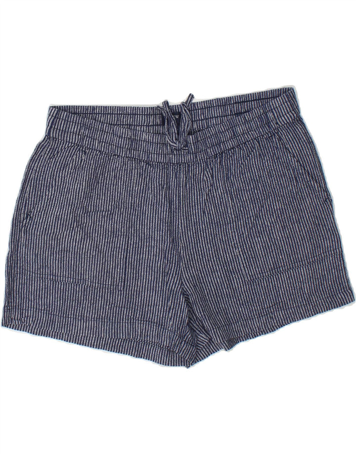 J. CREW Womens Chino Shorts Small W32 Navy Blue Striped Linen Vintage J. Crew and Second-Hand J. Crew from Messina Hembry 