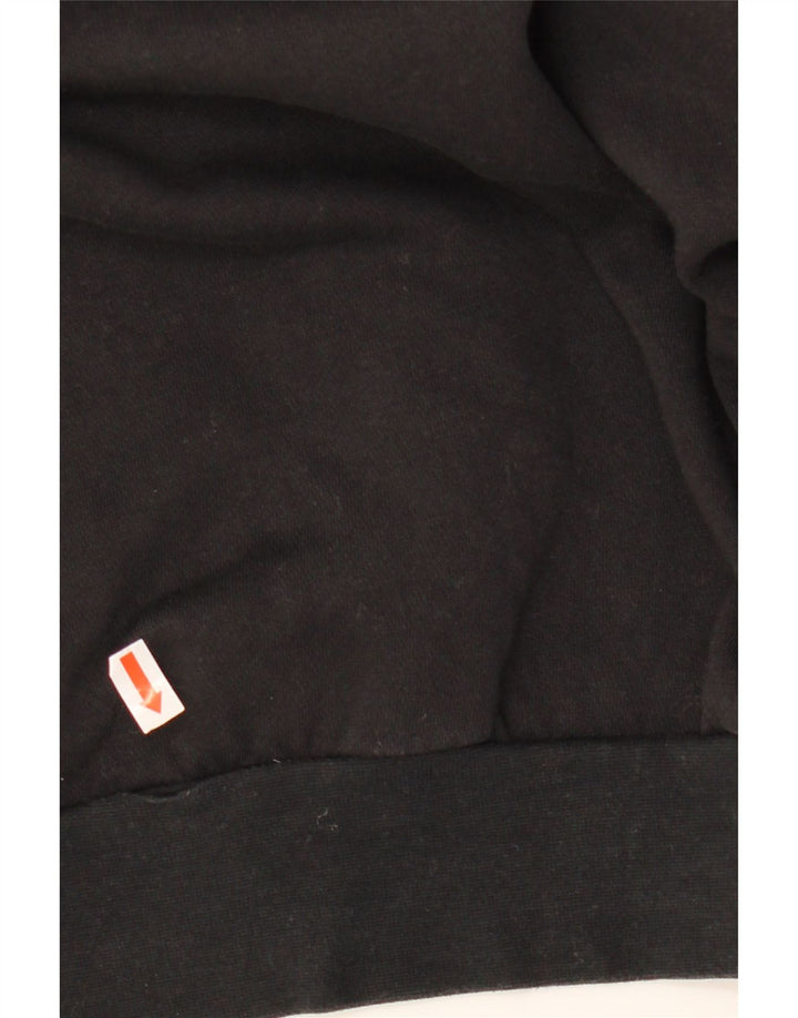 Женский укороченный свитшот оверсайз ADIDAS UK 16/18, большой черный хлопок