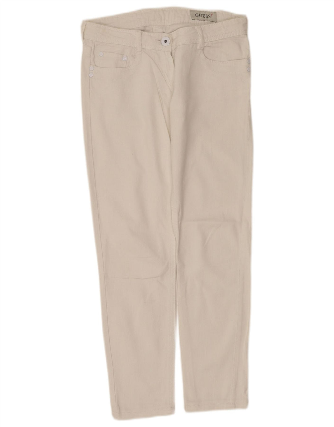 Guess Женские узкие джинсы W28 L27 Белый хлопок