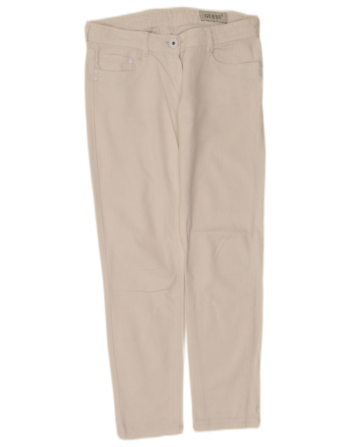 Guess Женские узкие джинсы W28 L27 Белый хлопок