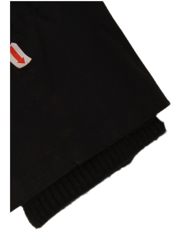 SUPERDRY Womens Windcheater Hooded Rain Jacket UK 10 Small Black Nylon