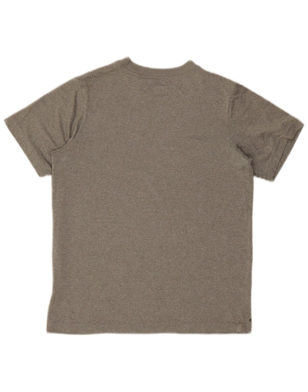 Женская футболка с графическим рисунком Nike Dri Fit UK 14, большой серый полиэстер с крапинками