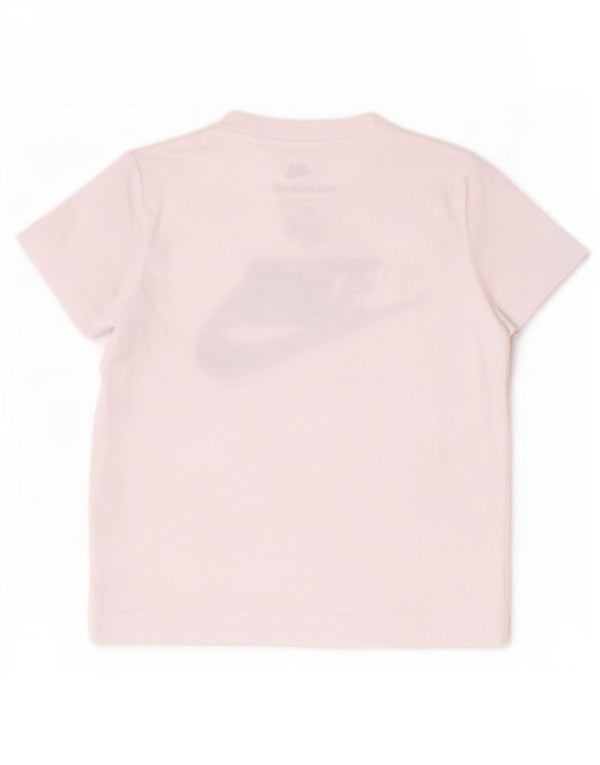 Футболка с рисунком Nike для мальчиков, топ 2–3 лет, белый хлопок