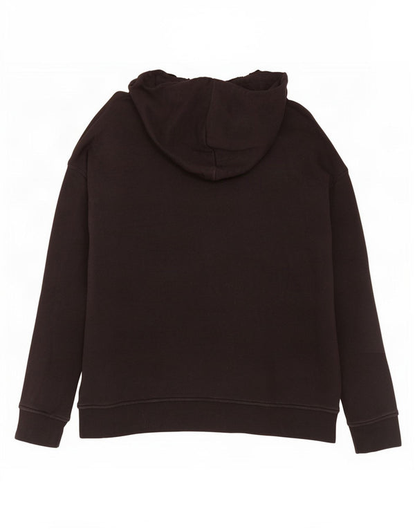 Женский джемпер с капюшоном Adidas с графическим рисунком UK 18 XL, черный хлопок