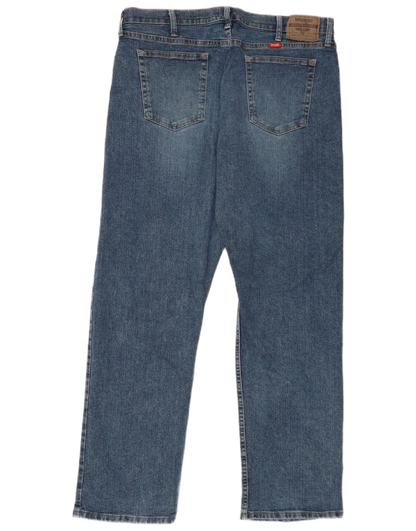 Мужские прямые джинсы свободного покроя Wrangler W36 L32, синий хлопок