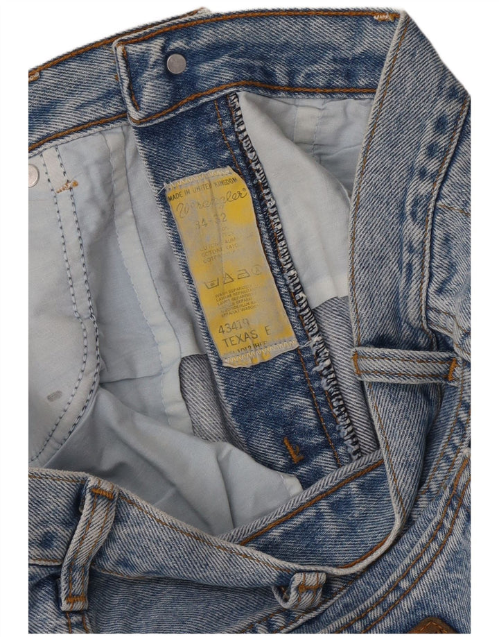 Мужские прямые джинсы Wrangler Texas W34 L32, синий хлопок