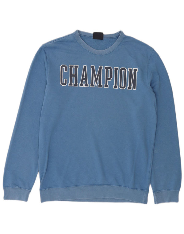 Мужской джемпер с рисунком Champion, средний синий