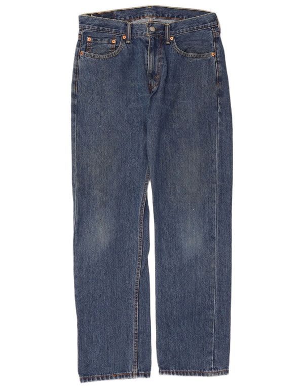 Levi's Mens 505 Straight Jeans  W32 L32 Blue Cotton