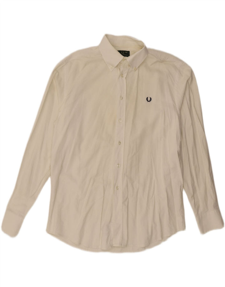 Мужская рубашка Fred Perry 2XL из белого хлопка