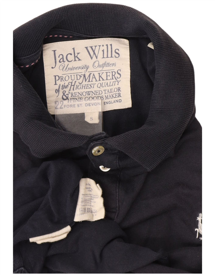Мужская рубашка-поло Jack Wills, маленькая, темно-синяя, хлопок
