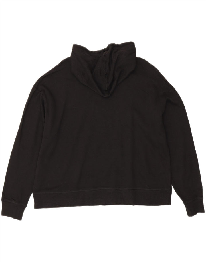 Женский джемпер с капюшоном Reebok Oversized с рисунком UK 16, большой черный