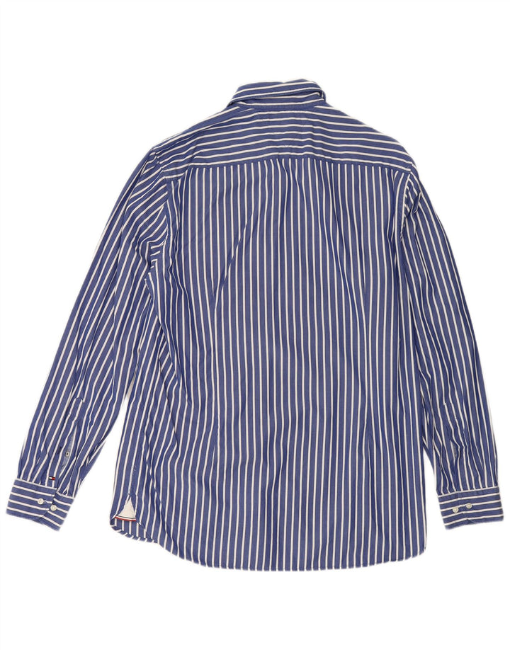 Мужская рубашка Tommy Hilfiger из хлопка в большую синюю полоску