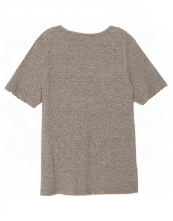 Женская футболка с рисунком Nike Top UK 18 XL, серый хлопок
