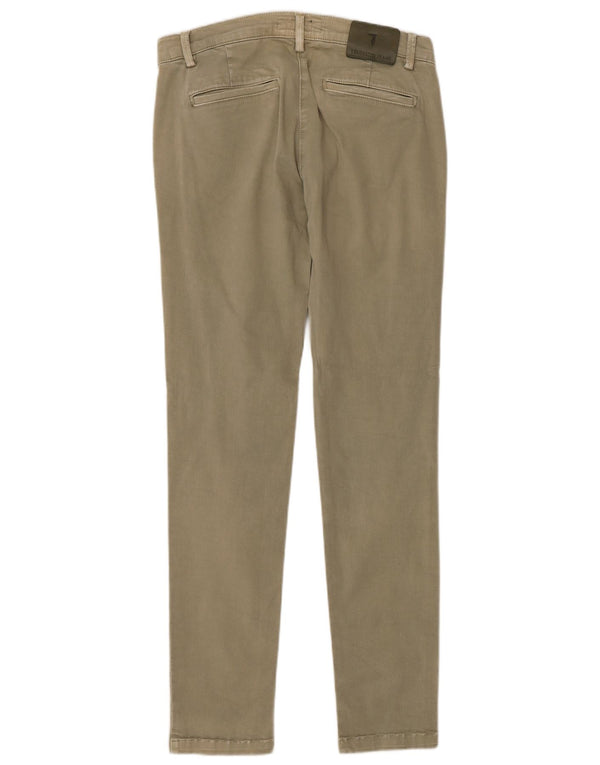 Trussardi Женские узкие брюки чинос IT 38 XS W30 L31 Хаки Хлопок